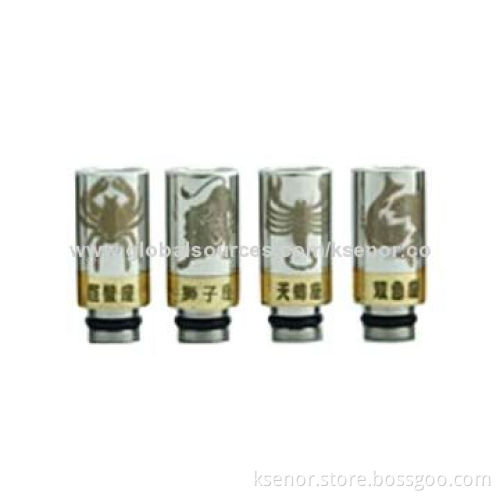Various 12 Zodiac Signs Drip Tips for E Cigarettes, Easy to Use, Convenient